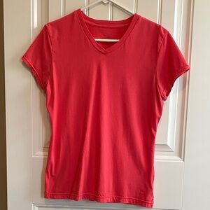 Danskin Now Coral V-Neck Tee